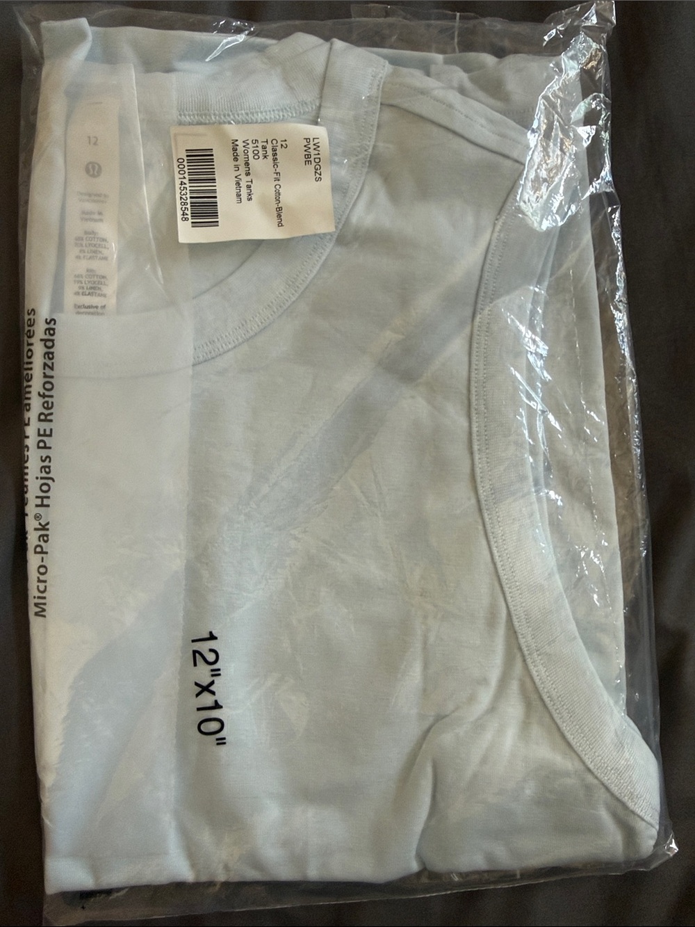 lululemon athletica Light Blue Tank Top